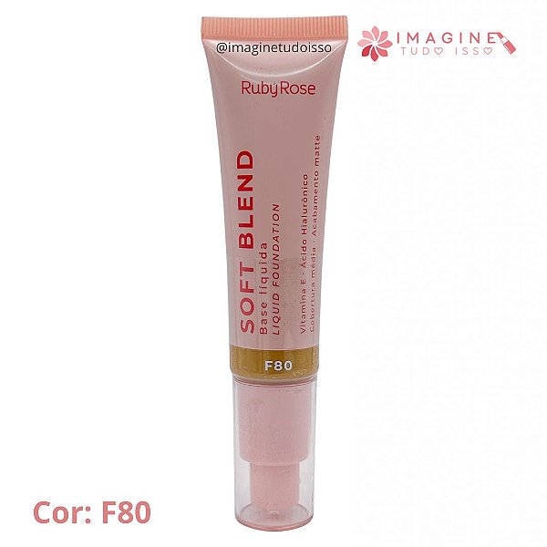 Base Líquida Soft Blend (COR F80) - Ruby Rose