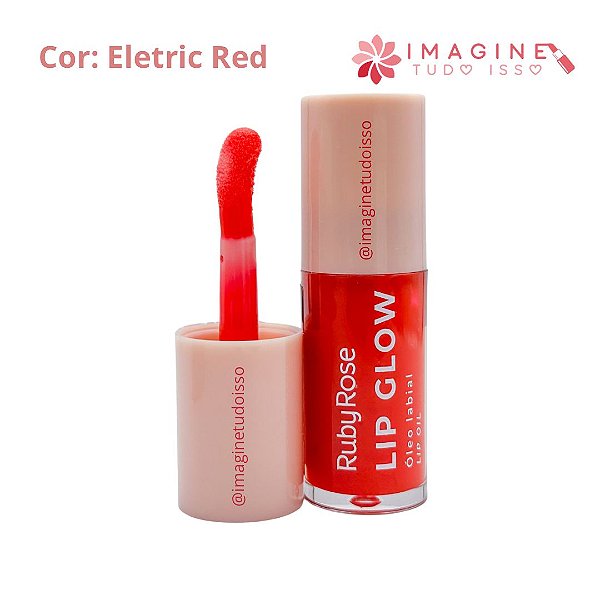 Óleo Labial Lip Glow (COR Eletric Red) - Ruby Rose