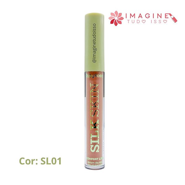 Batom Líquido Comfort Lips Silk Skin (SL01) - Ruby Rose