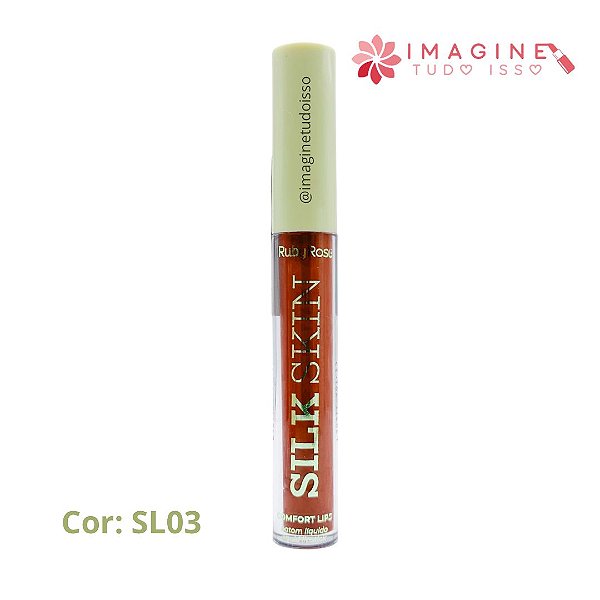 Batom Líquido Comfort Lips Silk Skin (SL03) - Ruby Rose