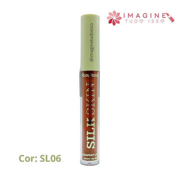 Batom Líquido Comfort Lips Silk Skin (SL06) - Ruby Rose
