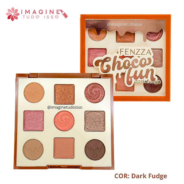 Paleta de Sombras Choco Fun (COR Dark Fudge) - Fenzza