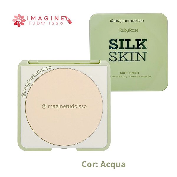 Pó Compacto Soft Finish Silk Skin (COR Acqua) - Ruby Rose