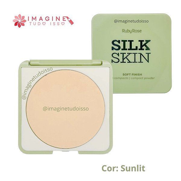 Pó Compacto Soft Finish Silk Skin (COR Sunlit) - Ruby Rose