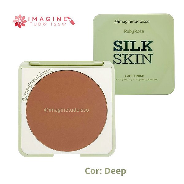 Pó Compacto Soft Finish Silk Skin (COR Deep) - Ruby Rose