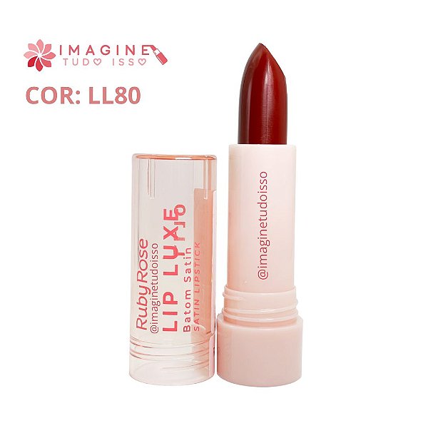Batom Satin Lip Lux (COR LL80) - Ruby Rose