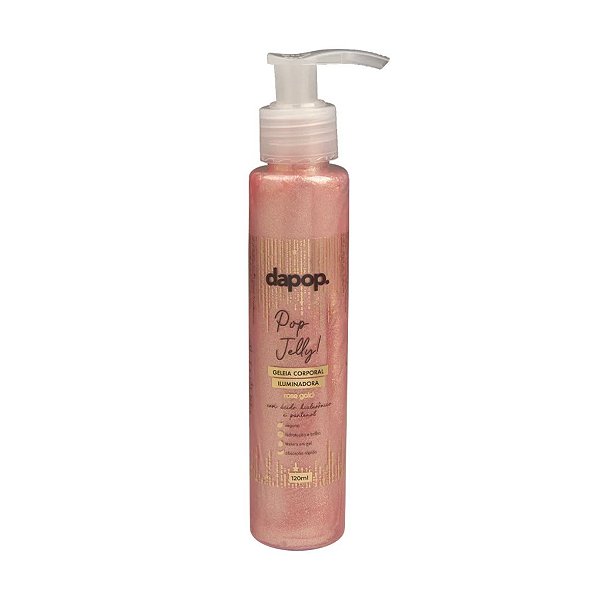 Geleia Corporal Iluminadora Pop Jelly (COR Rose Gold) - Dapop