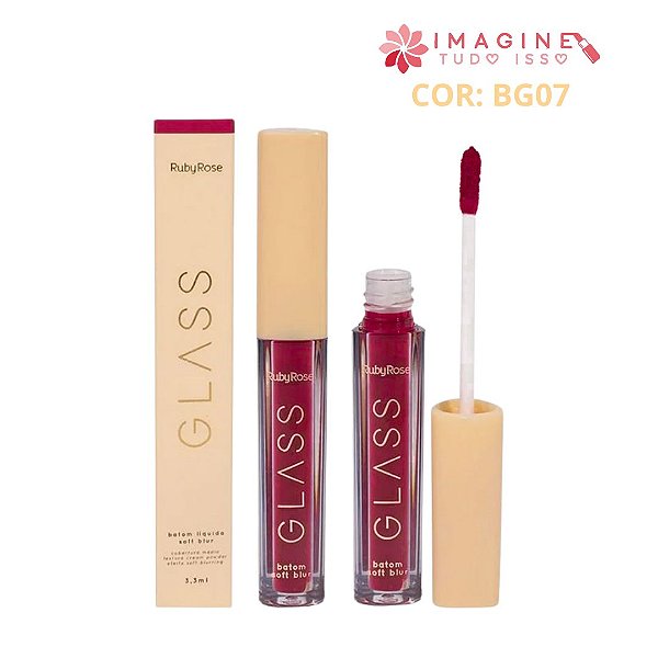 Batom Líquido Soft Blur Glass (COR BG07) - Ruby Rose
