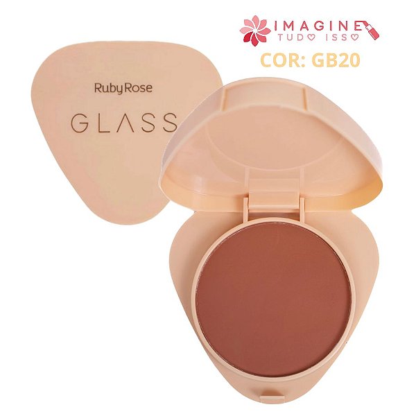 Blush Compacto Glass (COR GB20) - Ruby Rose