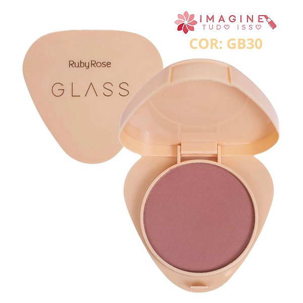 Blush Compacto Glass (COR GB30) - Ruby Rose