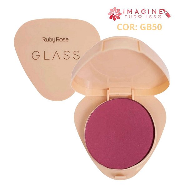 Blush Compacto Glass (COR GB50) - Ruby Rose