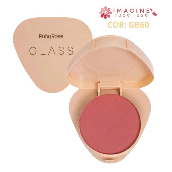 Blush Compacto Glass (COR GB60) - Ruby Rose