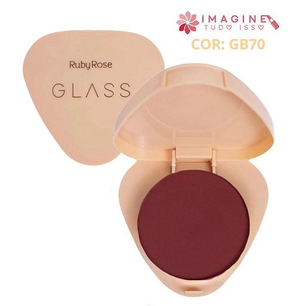 Blush Compacto Glass (COR GB70) - Ruby Rose