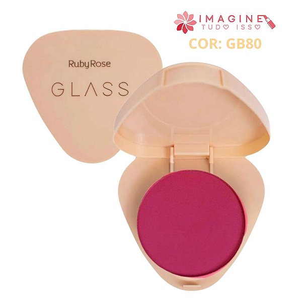 Blush Compacto Glass (COR GB80) - Ruby Rose