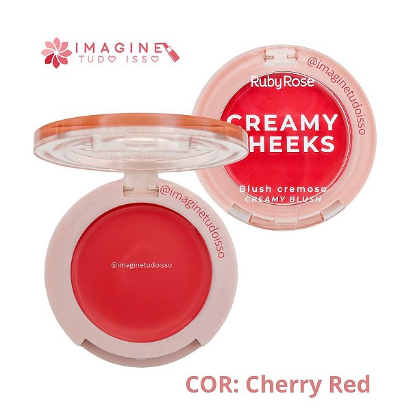 Blush Cremoso Creamy Cheeks (COR Cherry Red) - Ruby Rose