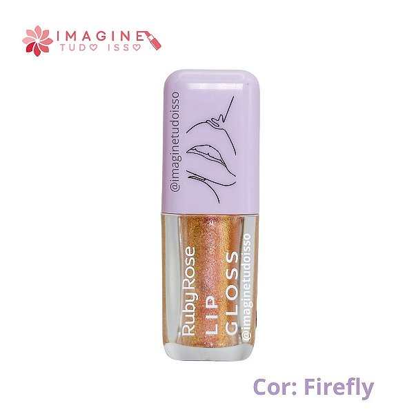 Lip Gloss Novo (COR Firefly)  - Ruby Rose