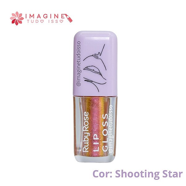 Lip Gloss Novo (COR Shooting Star)  - Ruby Rose