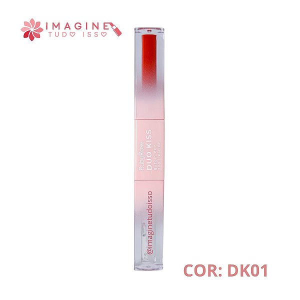Batom Duo  Kiss (COR DK01) - Ruby Rose