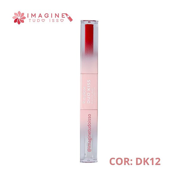 Batom Duo  Kiss (COR DK12) - Ruby Rose