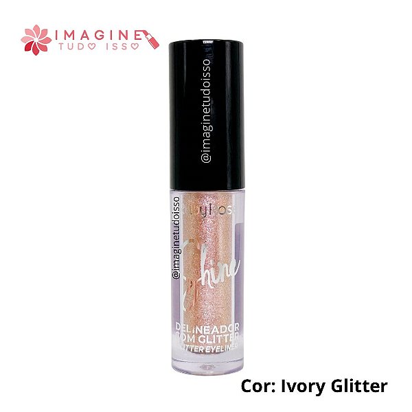 Delineador Com Glittler Shine (COR - Ivory Glitter) - Ruby Rose