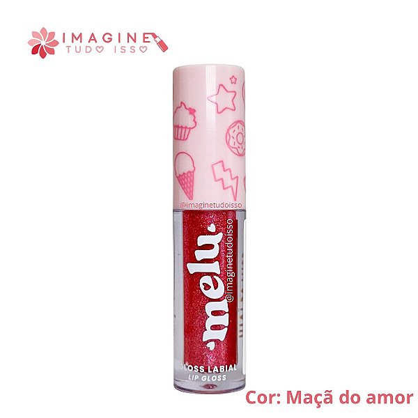 Gloss Labial Novo (COR Maça do Amor) - Melu by Ruby Rose