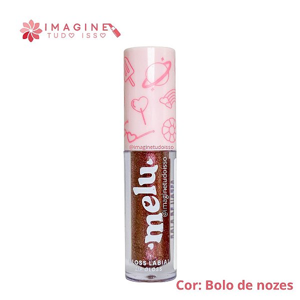 Gloss Labial Novo (COR Bolo de Nozes) - Melu by Ruby Rose