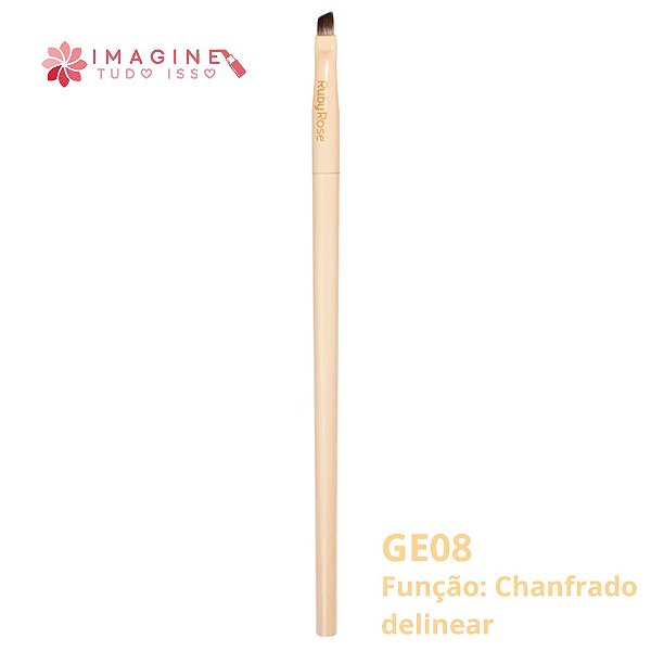 Pincel Chanfrado para Delinear Glass (GE8) - Ruby Rose