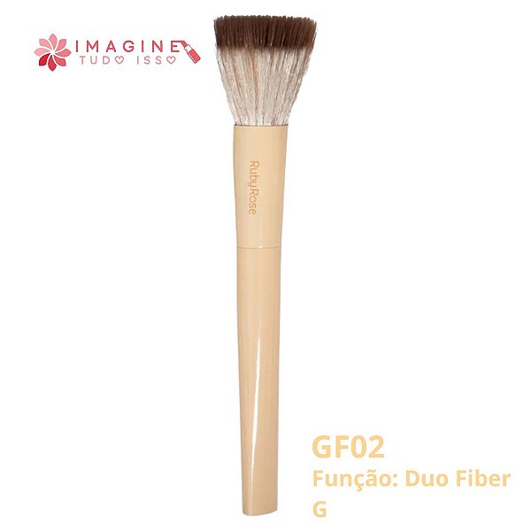 Pincel Duo Fiber Glass (GF2) - Ruby Rose
