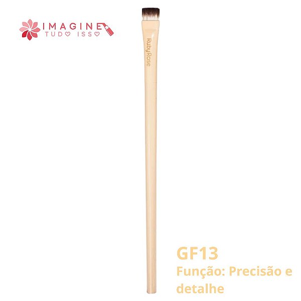 Pincel Precisão e Detalhe Glass (GF13) - Ruby Rose