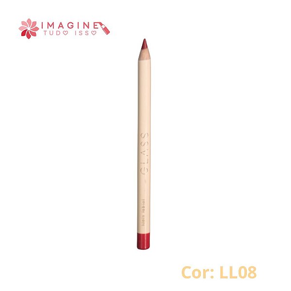 Lápis Labial Glass (COR LL08) - Ruby Rose