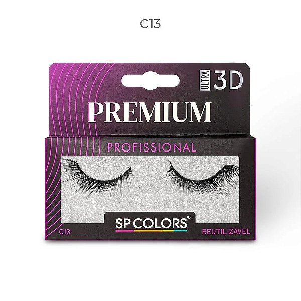 Cílios Postiços Ultra 3D Premium (MODELO C13) - SP Colors