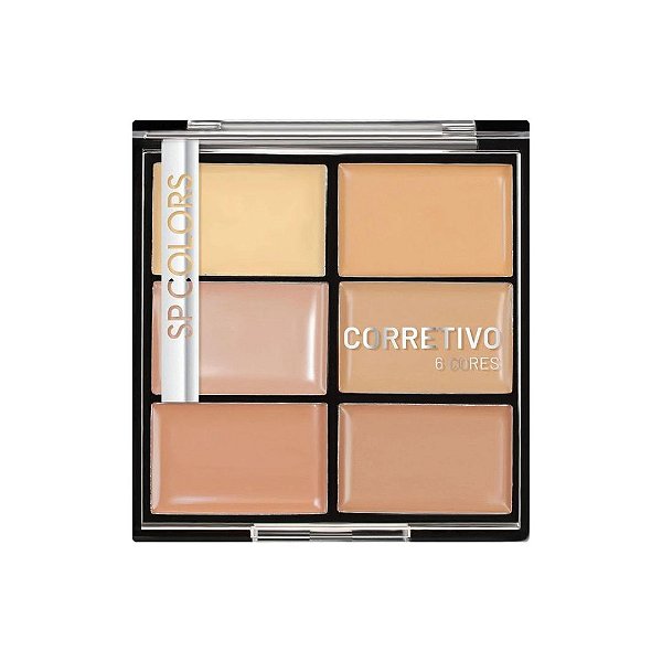 Paleta de Corretivo 6 Cores - SP Colors