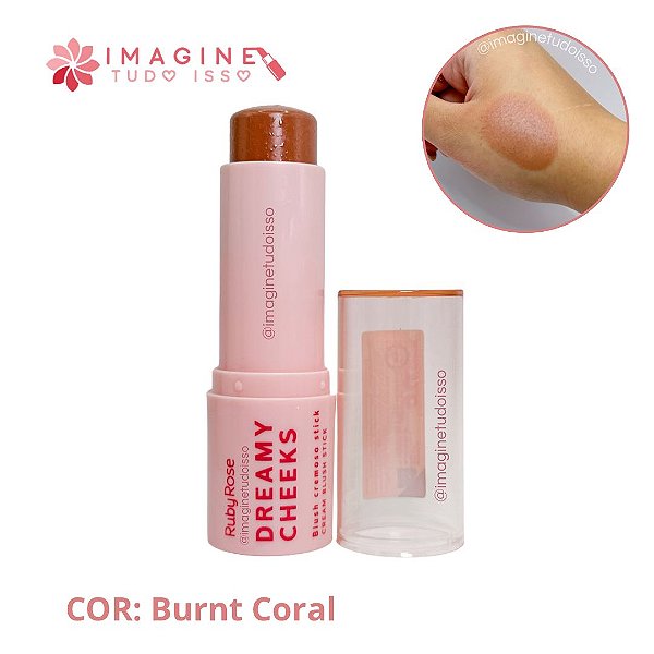 Blush Cremoso Stick Dreamy Cheeks (COR Burnt Coral) - Ruby Rose