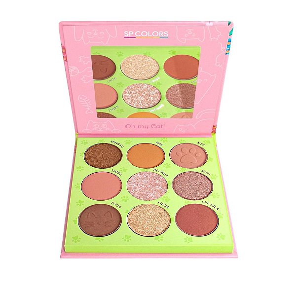 Paleta de Sombras Miaus Cats Collection Rosa - SP Colors
