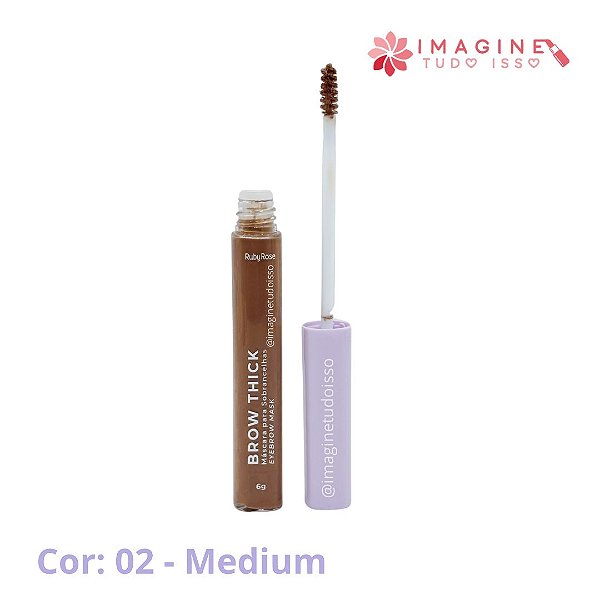 Máscara para Sobrancelhas Brow Thick (COR Medium) - Ruby Rose