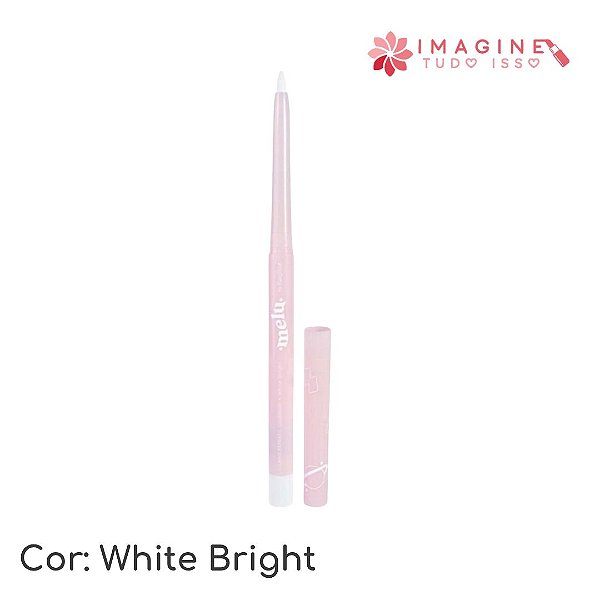 Lápis Retrátil Colorido (COR White Bright) - Melu by Ruby Rose
