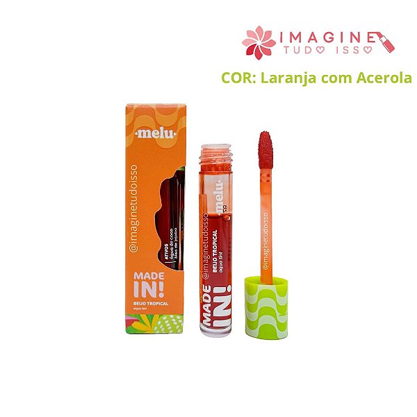 Aqua Tint Beijo Tropical Made In! (Laranja com Acerola) - Melu by Ruby Rose