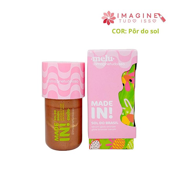 Sérum Glow Bronzer Sol do Brasil Made In! (COR Pôr do Sol) - Melu by Ruby Rose