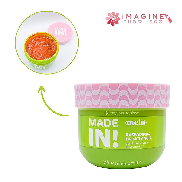 Esfoliante Corporal Raspadinha de Melancia Made In! - Melu by Ruby Rose