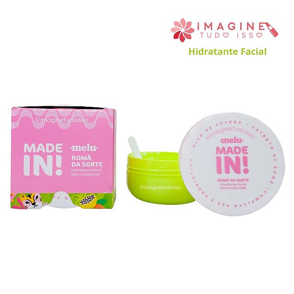 Hidratante Facial Romã da Sorte Made In! - Melu by Ruby Rose