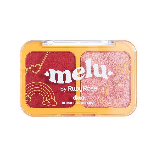 Duo Blush e Iluminador (COR Garden/Love Again) - Melu by Ruby Rose