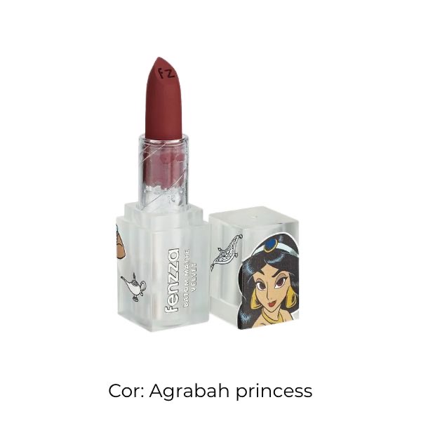 Batom Matte Velvet Princesa (COR Agrabah Princess) - Fenzza