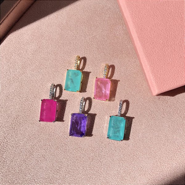 Pingente Retângulo Fusion