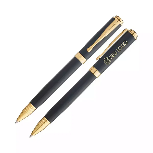 Caneta Crown Baron Esferográfica Personalizada Com Logotipo