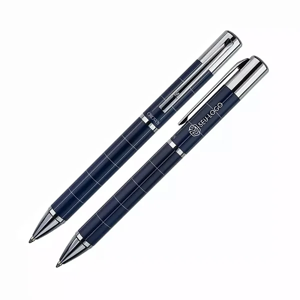 Caneta Crown Calipso Esferográfica Personalizada Com Logotipo