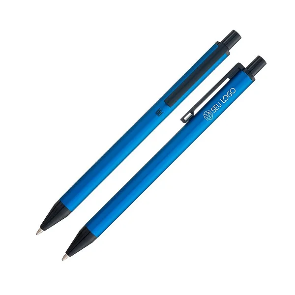 Caneta Crown Metalic Esferográfica Personalizada Com Logotipo