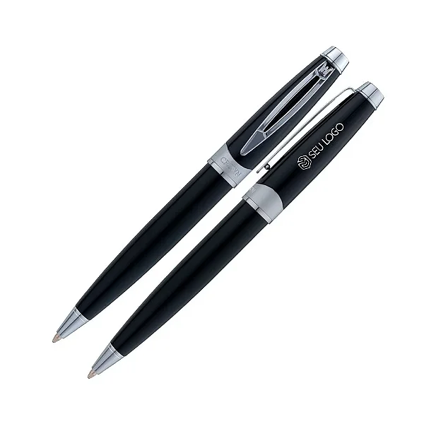 Caneta Crown Picasso Silver Esferográfica Personalizada Com Logotipo