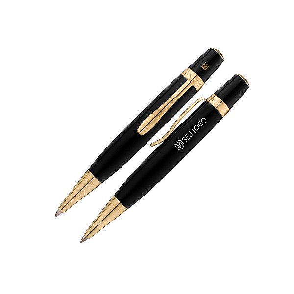 Caneta Crown Savoy Esferográfica  Personalizada Com Logotipo