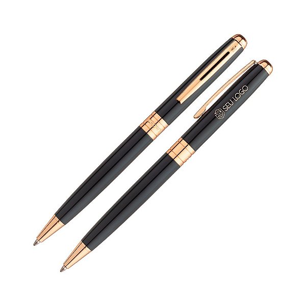 Caneta Crown Treasure Esferográfica Personalizada Com Logotipo