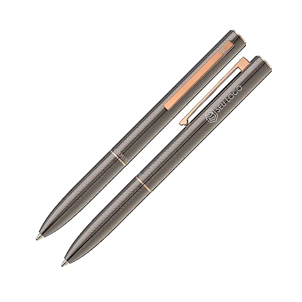 Caneta Crown Bullet Esferográfica Personalizada Com Logotipo